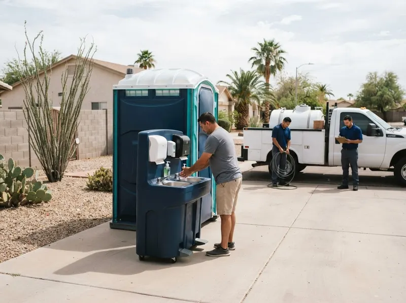 Dual-Basin Mobile Handwashing Stations in Phoenix, AZ
